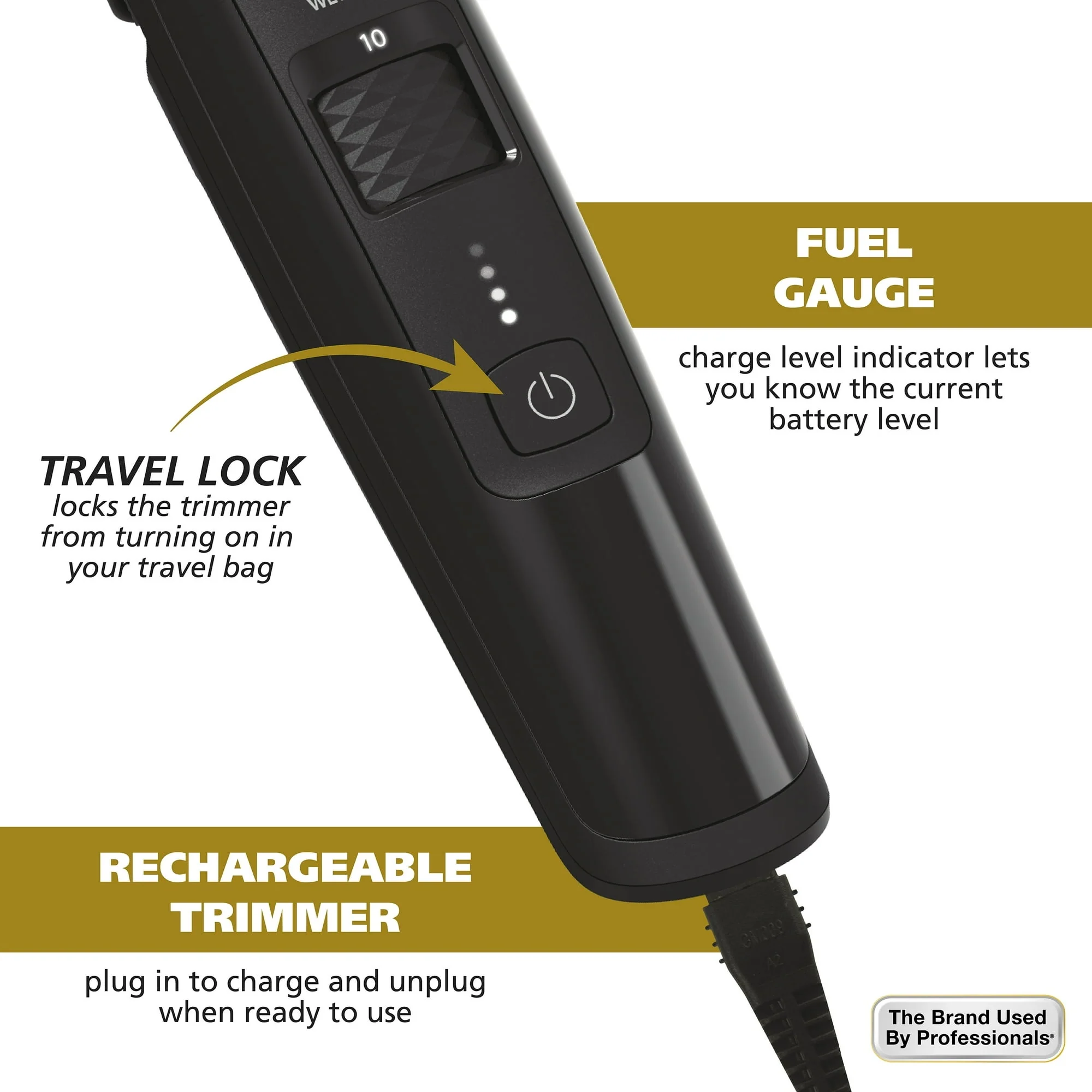 Wahl Manscaper Rechargeable Body Groomer for Men, Waterproof, Lithium Ion Battery, 1pc, Black - 5618-100 - Image 7