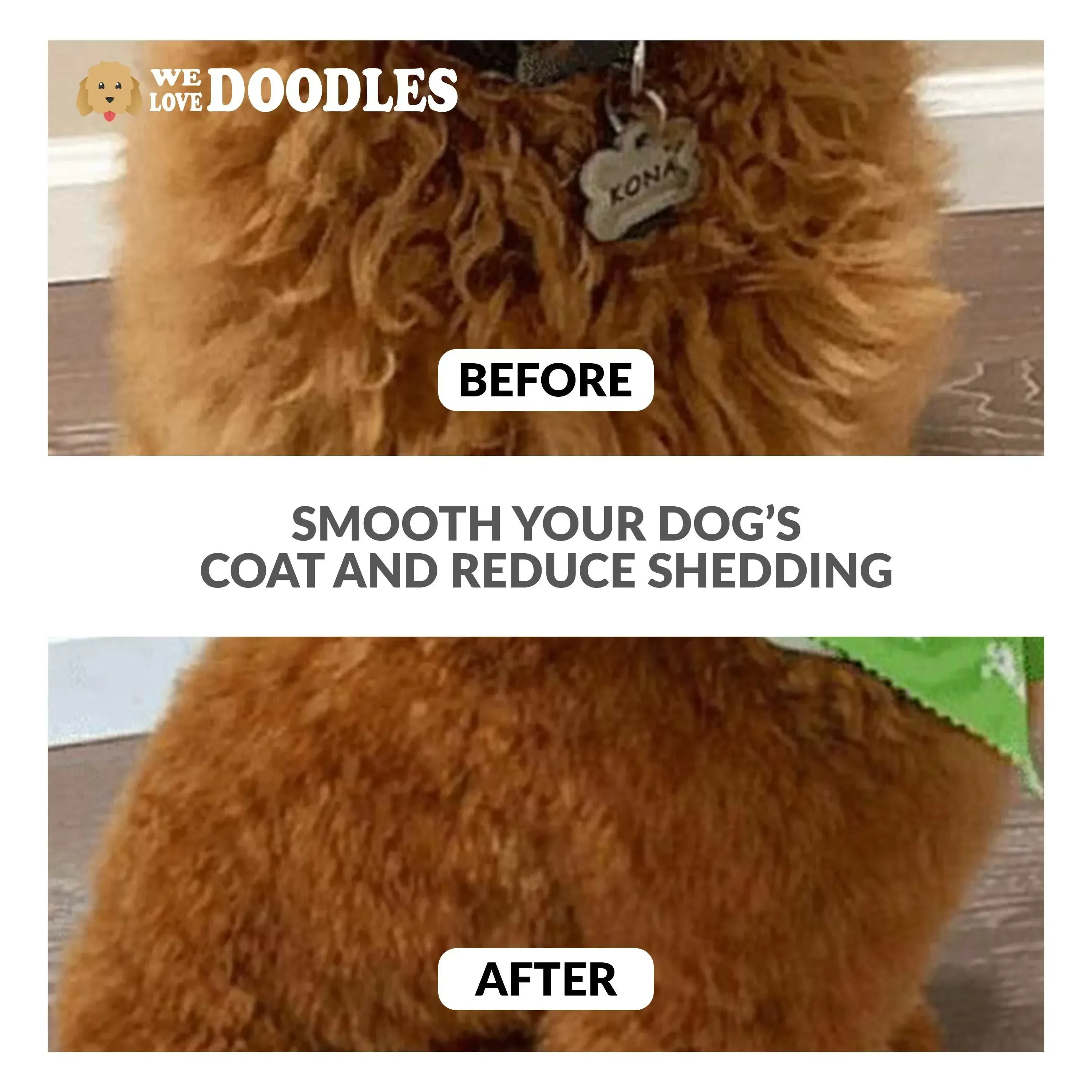 We Love Doodles Pin Brush For Dogs, Pet Grooming Detangler Pin Dog Brush, Dog Brush For Shedding & Loose Fur, Gold Pins Long Haired Pets - Image 6