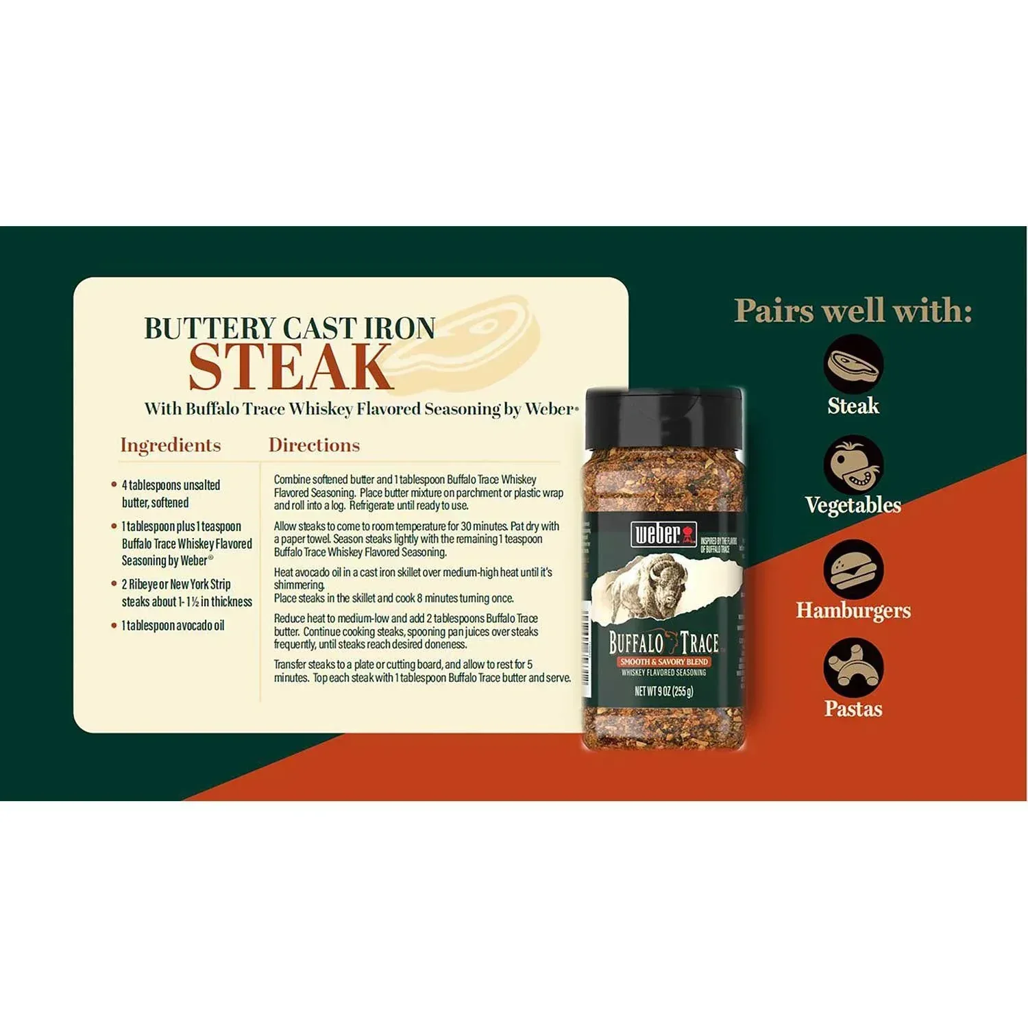 Weber Buffalo Trace Seasoning 9 oz. - Image 4