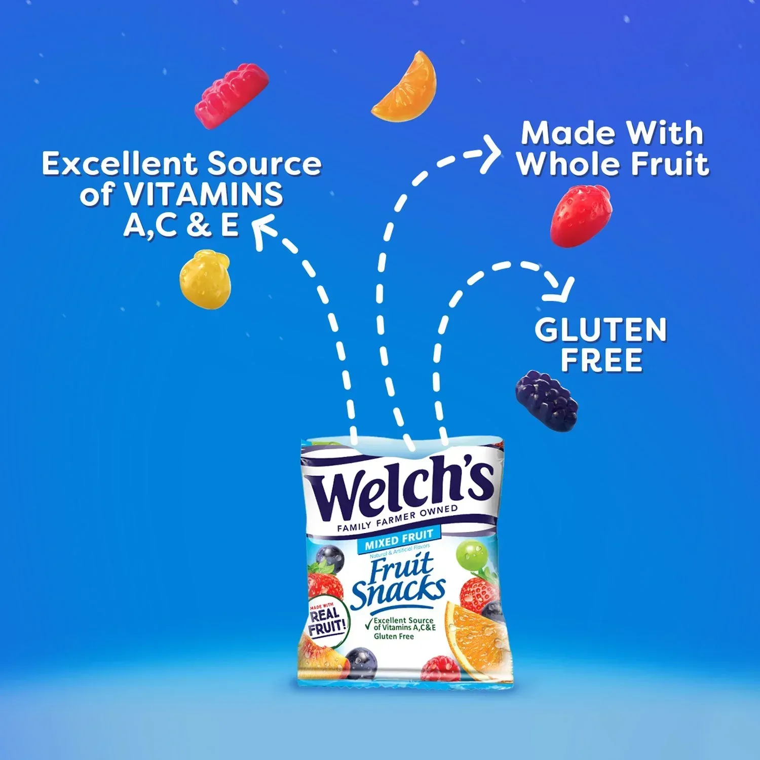 Welch's Mixed Fruit Fruit Snack, 0.8 oz, 90 pk. - Image 3