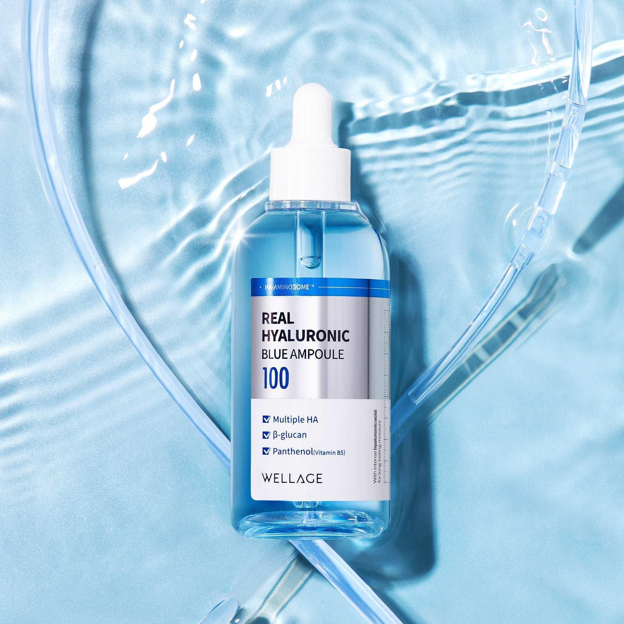 WELLAGE Real Hyaluronic Blue Ampoule, 2.53 fl oz, 2-pack - Image 3
