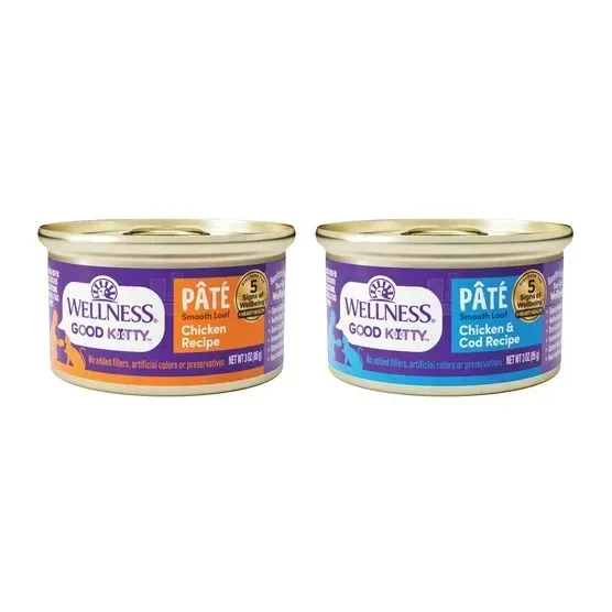 Wellness Good Kitty Wet Cat Food Pate Variety Pack, 3 oz, 24-count - Image 3