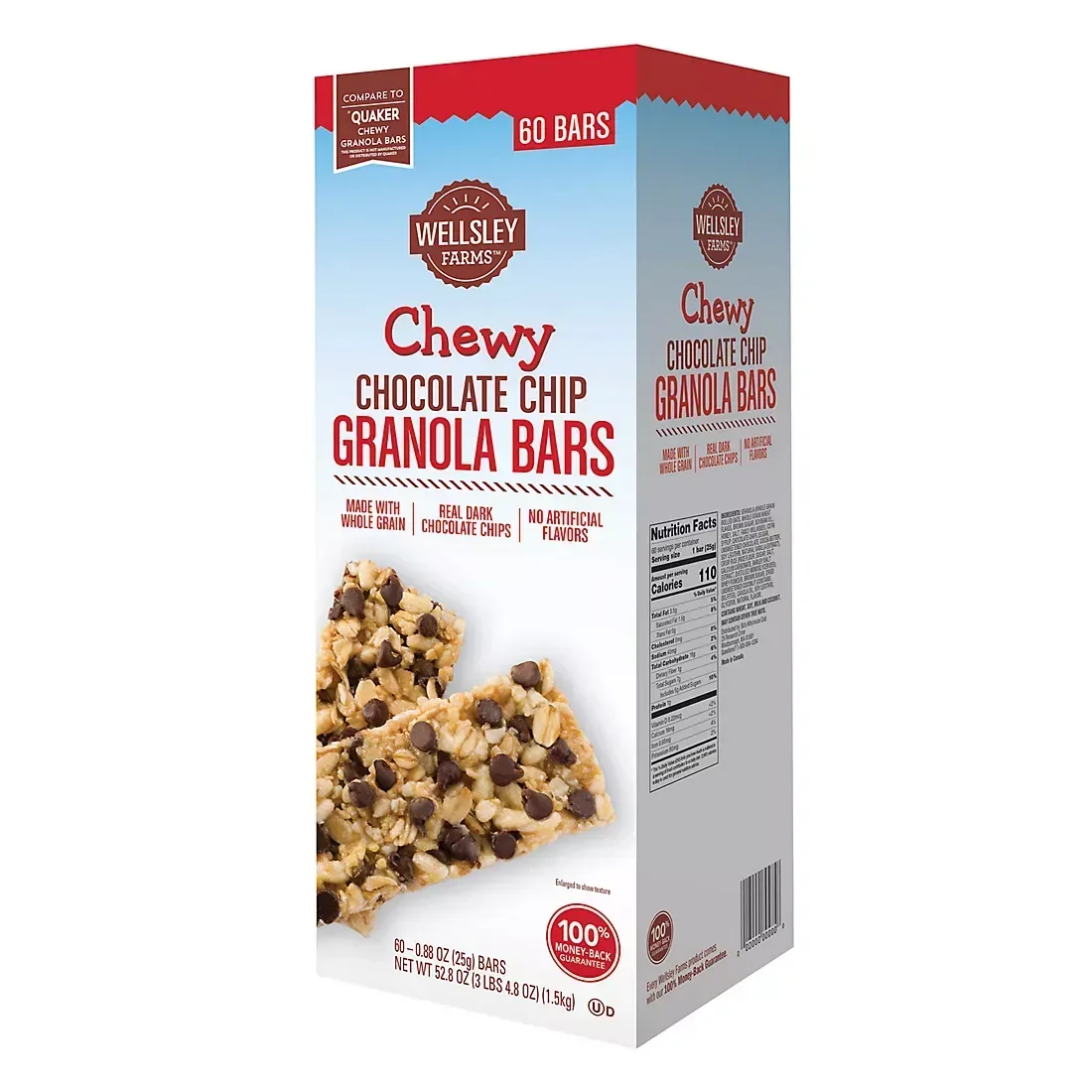 Wellsley Farms Chewy Chocolate Chip Granola Bars, 60 ct. - Image 2