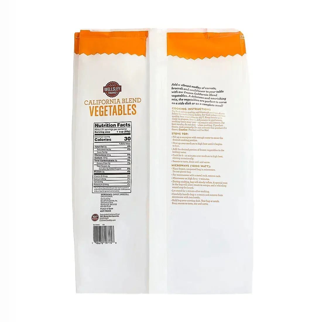 Wellsley Farms Frozen California Vegetable Blend, 4 ct./1 lb. - Image 2