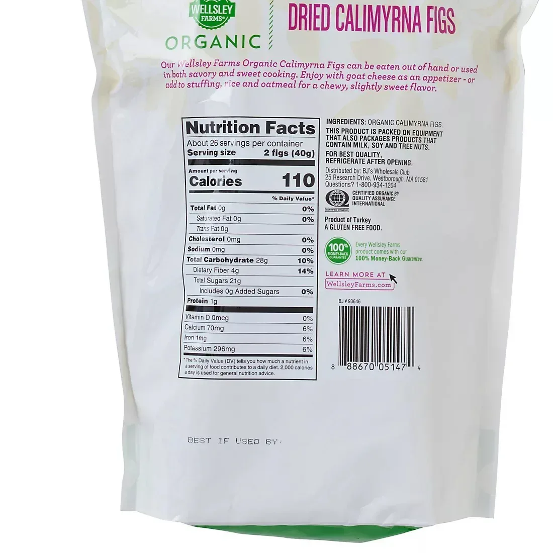 Wellsley Farms Organic Dried Calimyrna Figs, 36 oz. - Image 3