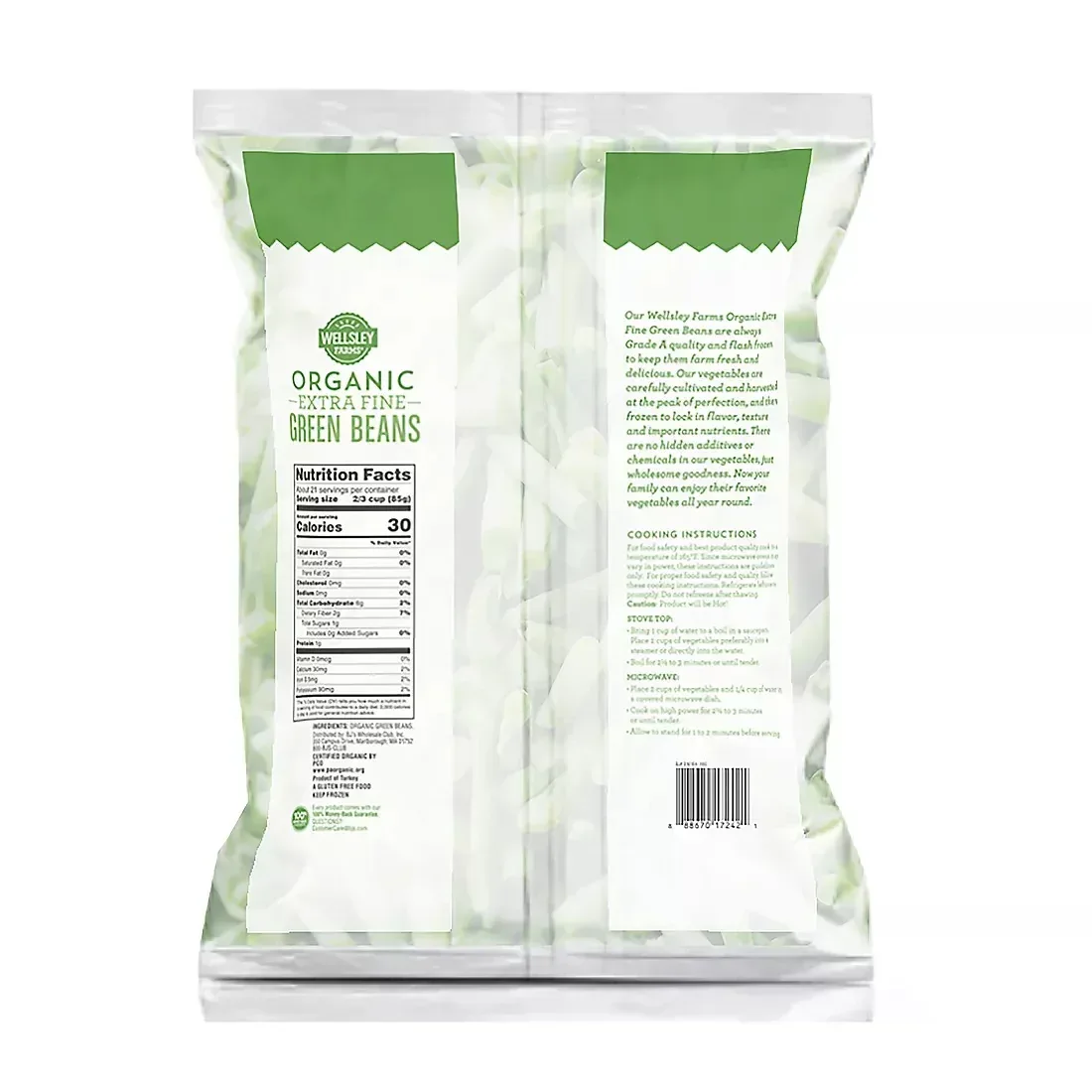 Wellsley Farms Organic Green Beans, 4 lbs. - Image 2
