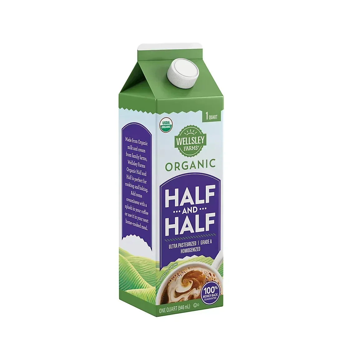Wellsley Farms Organic Half And Half, 32 oz. - Image 2