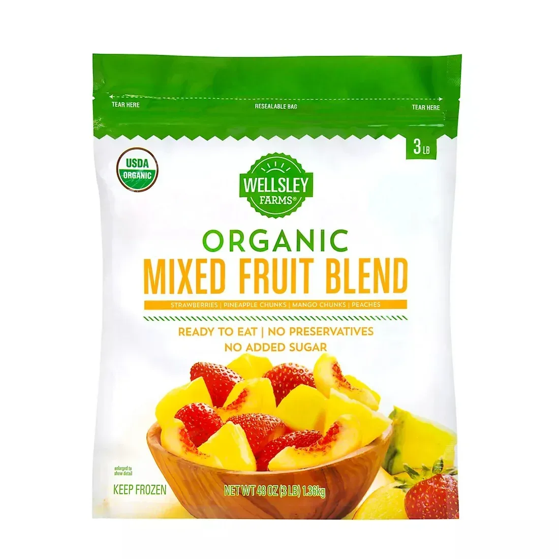 Wellsley Farms Organic Mixed Fruit Blend, 3 lbs.