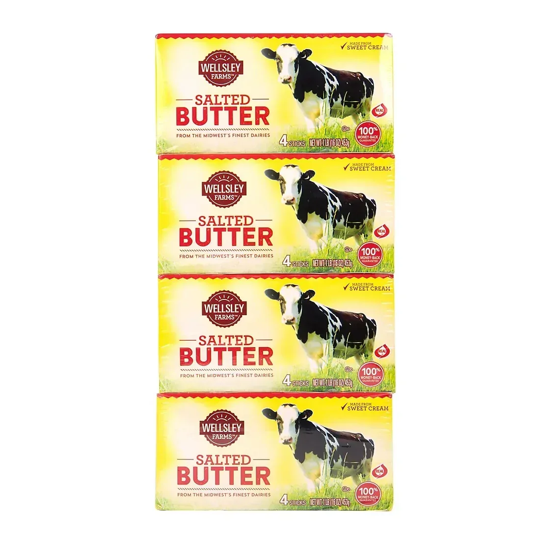 Wellsley Farms Salted Butter Quarters, 4 ct./1 lb.