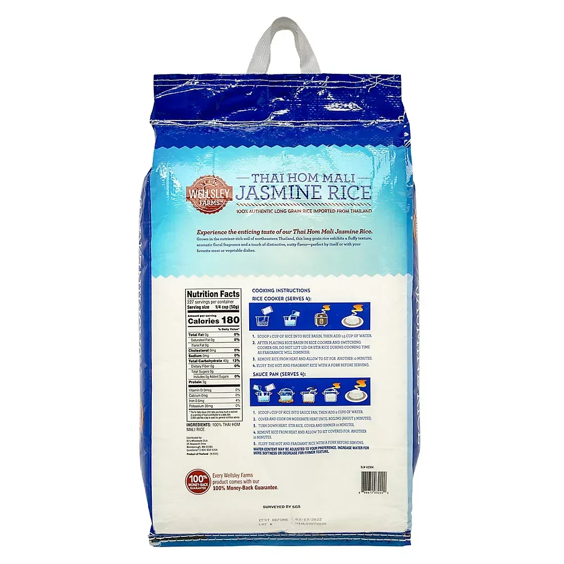Wellsley Farms Thai Hom Mali Jasmine Rice, 25 lbs. - Image 2