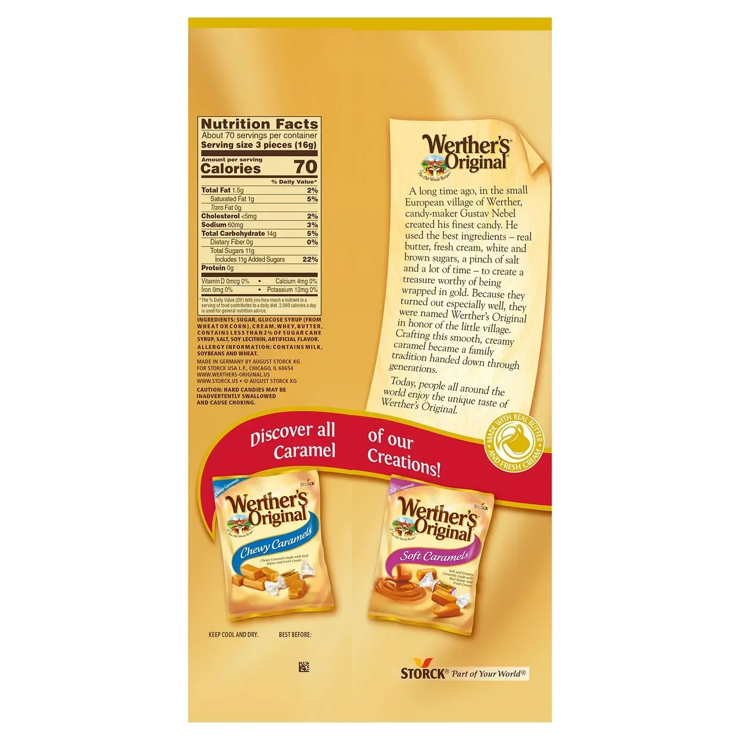 Werther's Original Hard Caramel Candy, 39.75 oz. - Image 3