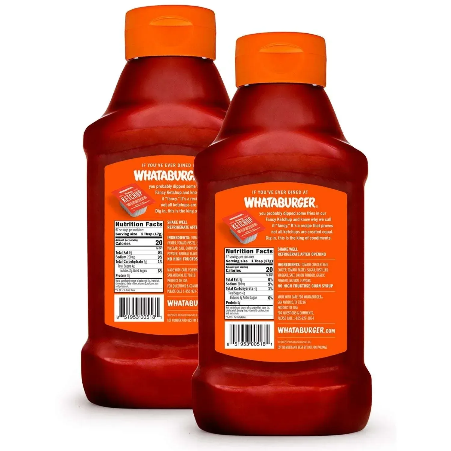 Whataburger Fancy Ketchup, 40 oz., 2 pk. - Image 2