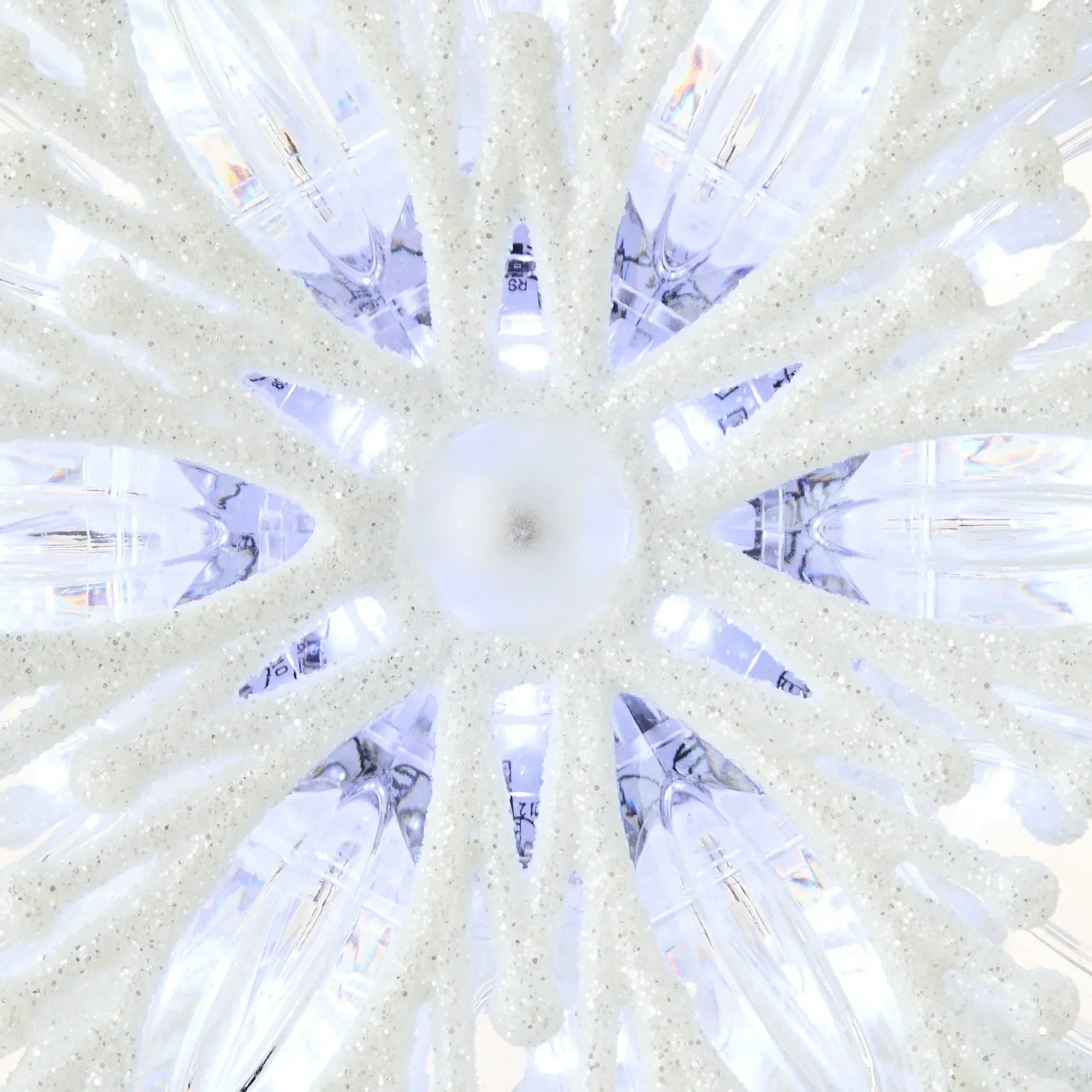 White Snowflake LED Christmas Tree Topper, 12.5", Holiday Time - Image 3