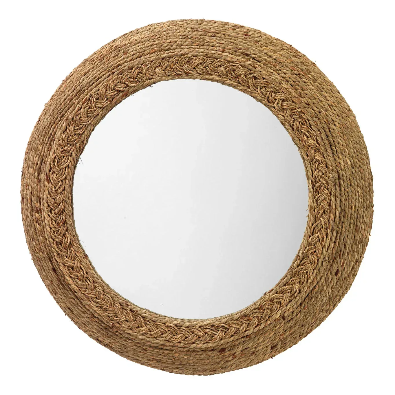 Wila Round Seagrass Wall Mirror - Image 3