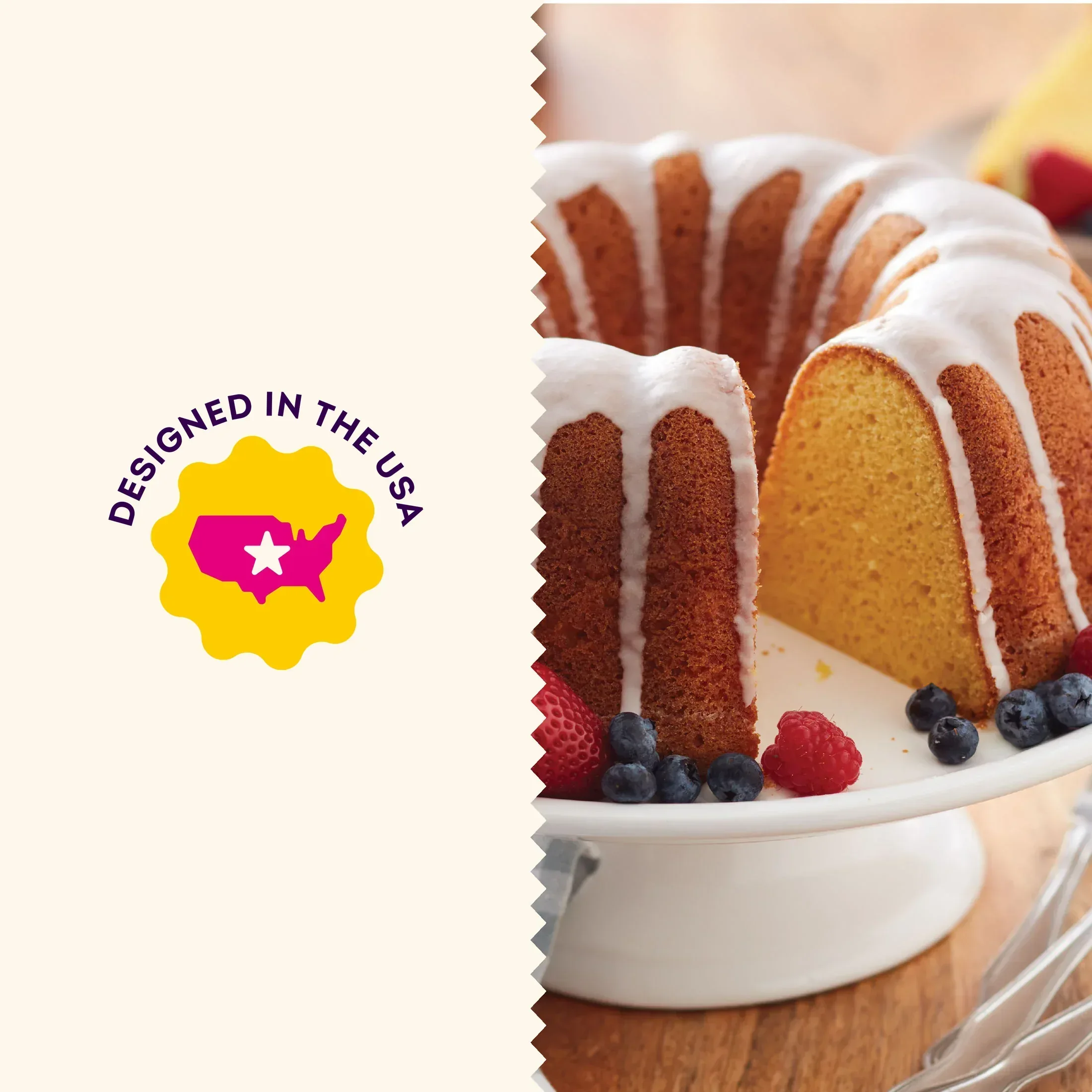 Wilton Everyday Non-Stick Bundt Cake Pan 9.51" Fluted Tube Baking Pan, Packaging May Vary - Image 7