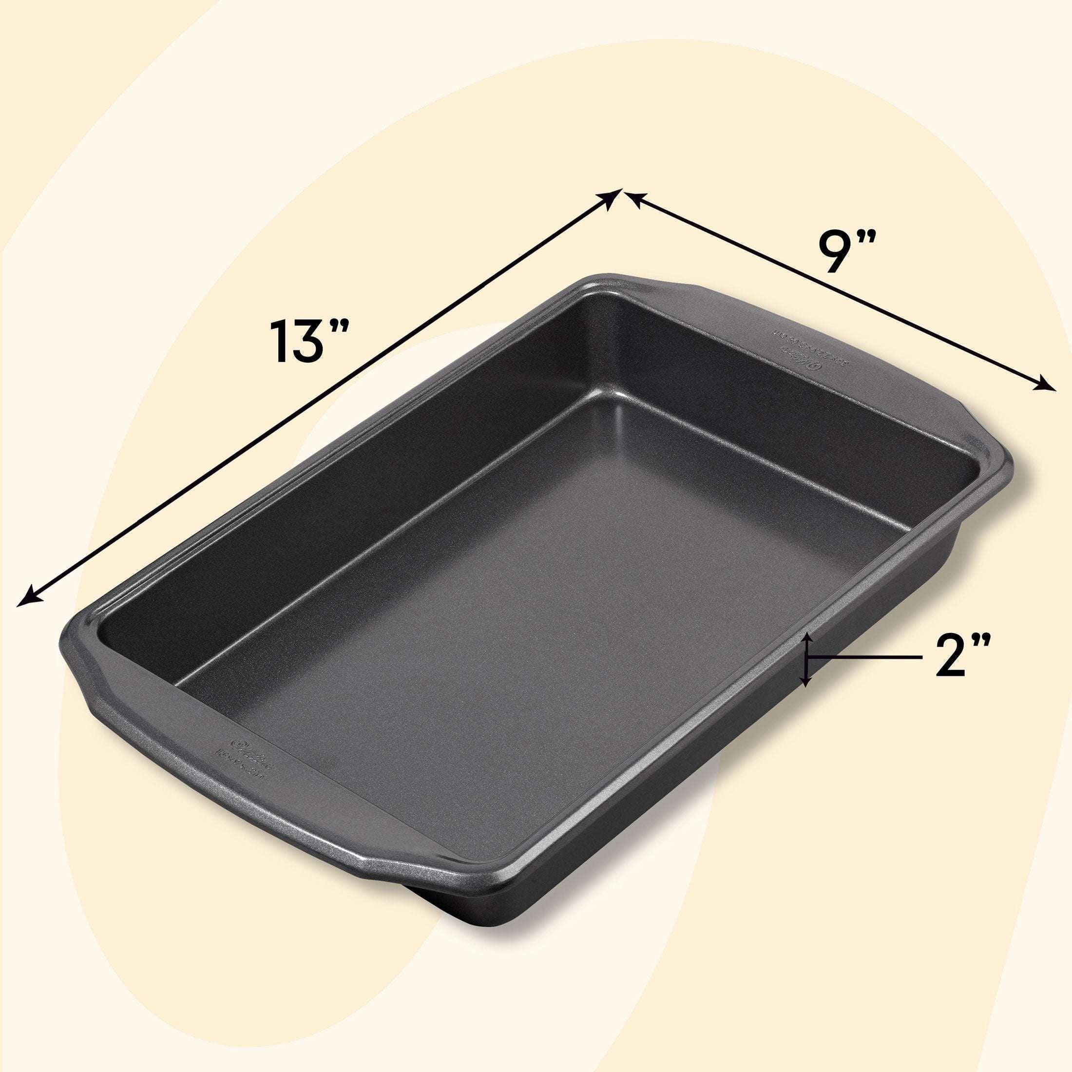 Wilton Premium Non-Stick Oblong Large Brownie Pan 9" x 13" Rectangular Baking Pan, Packaging May Vary - Image 3