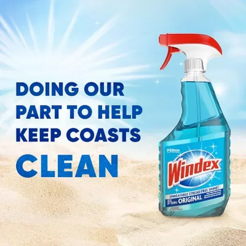 Windex Original Glass Cleaner (128 Fl. Oz. Refill + 32 Fl. Oz. Trigger) - Image 3