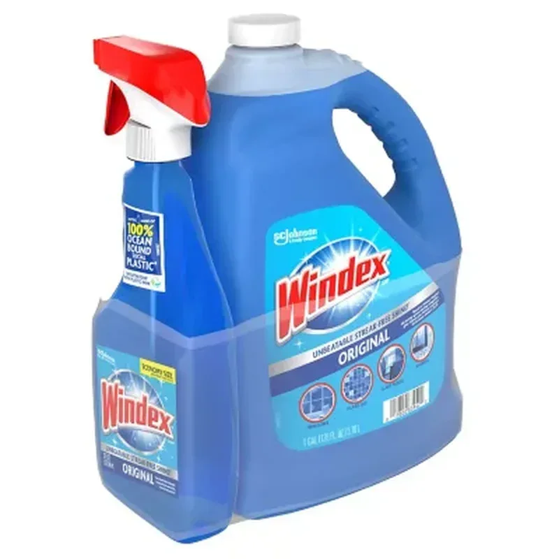 Windex Original Glass Cleaner (128 Fl. Oz. Refill + 32 Fl. Oz. Trigger) - Image 8