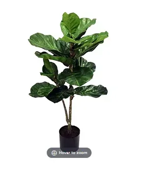 Winward 40" Fiddle Leaf Plant Tree Decorative Artificial Plant