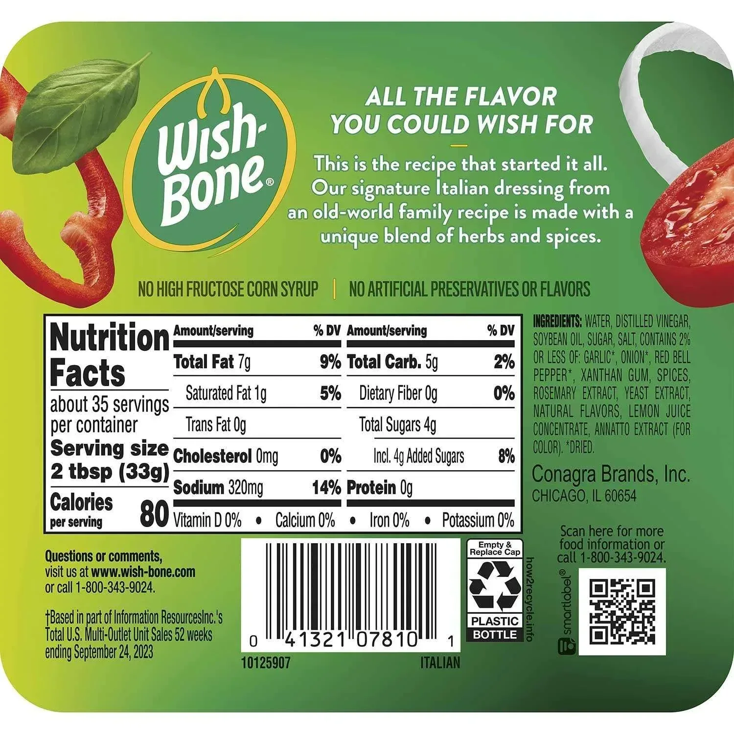 Wish-Bone Italian Dressing, 36 oz., 2 pk. - Image 3