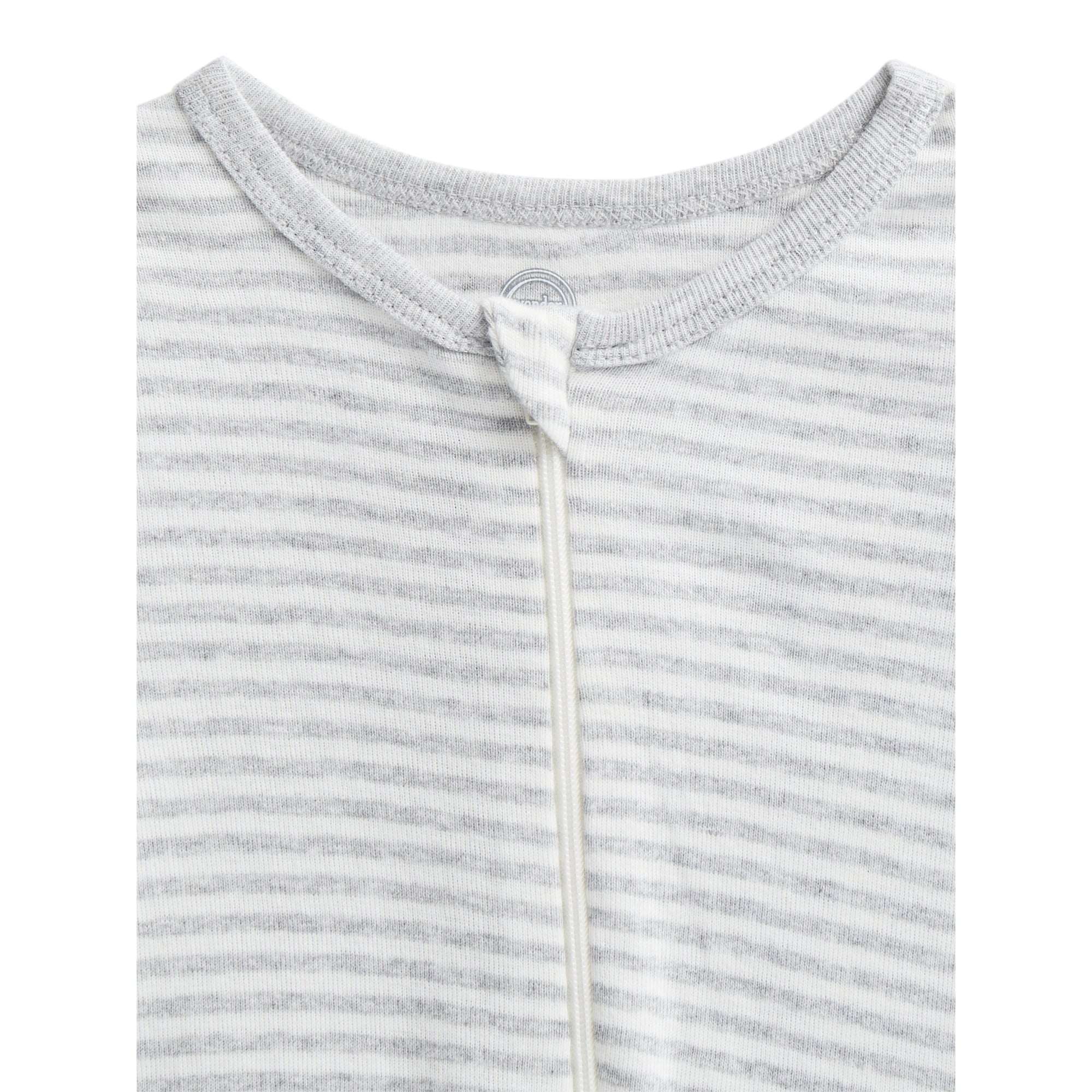 Wonder Nation Organic Cotton Baby Unisex Zip Front Footed Sleep N Play Pajamas, 3-Pack, Sizes Preemie-6/9 Months - Image 2