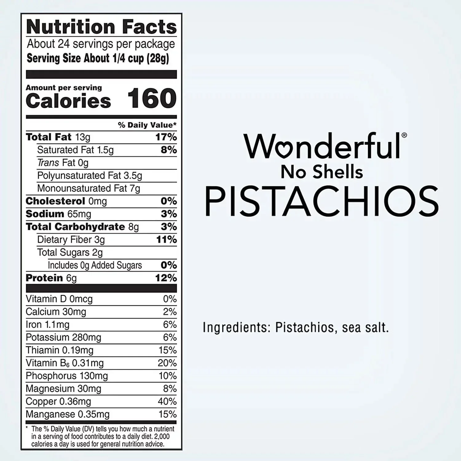 Wonderful No Shells Lightly Salted Pistachios 24 oz - Image 4