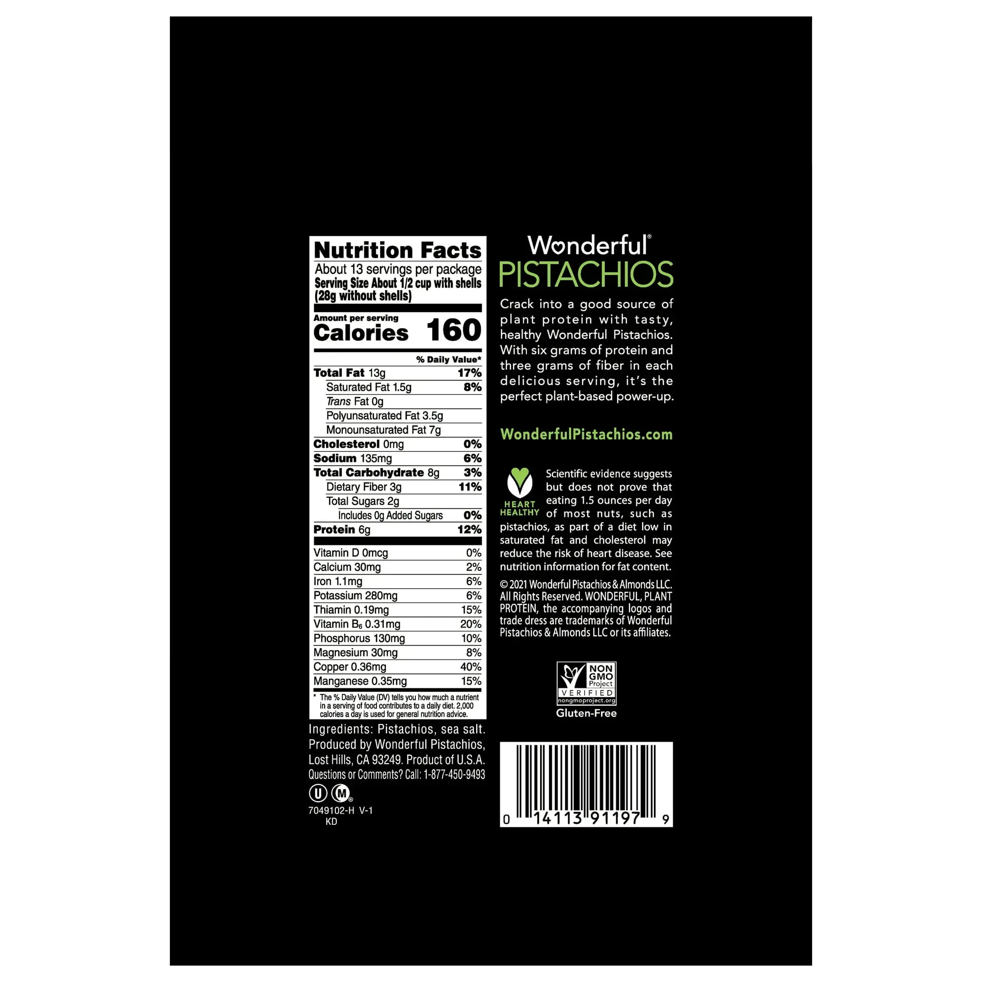 Wonderful Pistachios, In-Shell, Roasted & Salted, 24 Oz - Image 4
