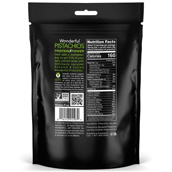 Wonderful Pistachios In-Shell Roasted & Salted Nuts, 24 Ounce Bag - Image 5