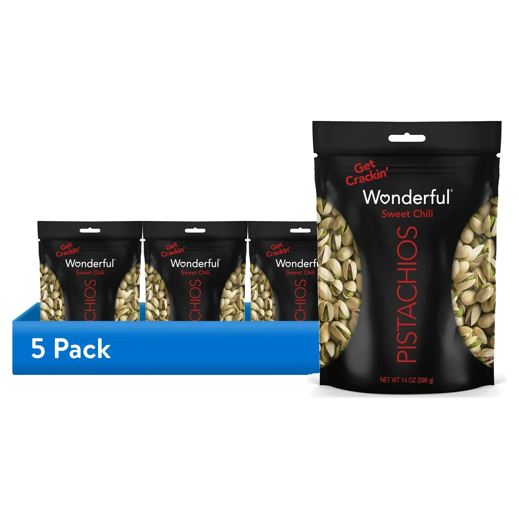 Wonderful Pistachios In-Shell Sweet Chili, 14 Ounce Resealable Bag - Image 7