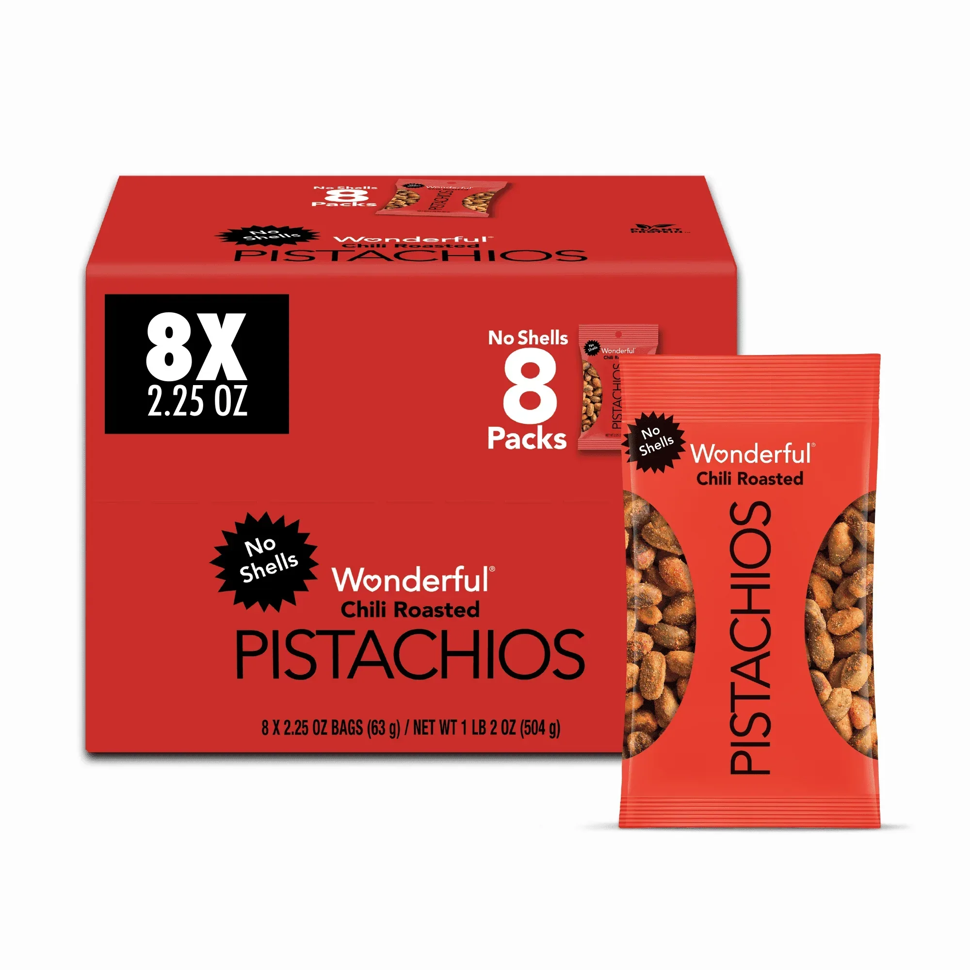 Wonderful Pistachios No Shells Chili Roasted, 0.75 oz (Pack of 14) - Image 6