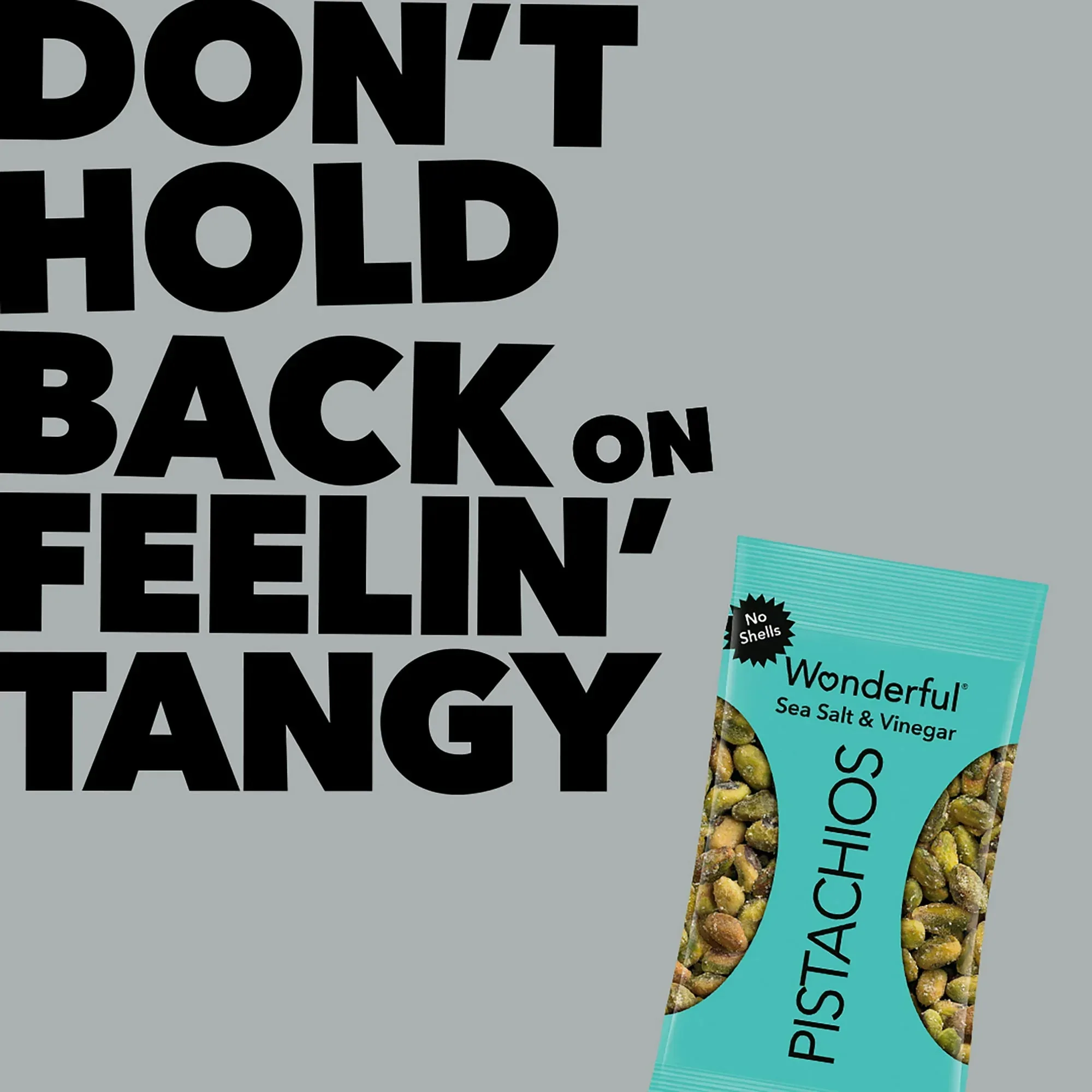 Wonderful Pistachios No Shells Sea Salt & Vinegar, 2.25 oz (Pack of 8) - Image 3