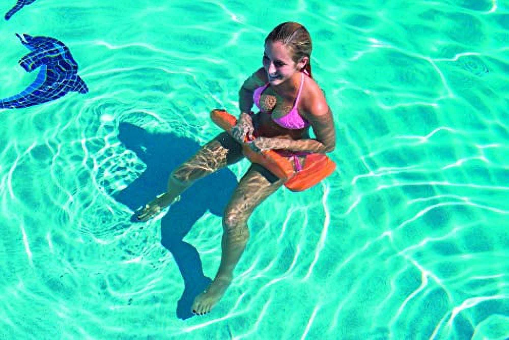 WOW SPORTS Beach Bronco Orange Saddle Seat Float, Lake and Pool Chair - Image 3