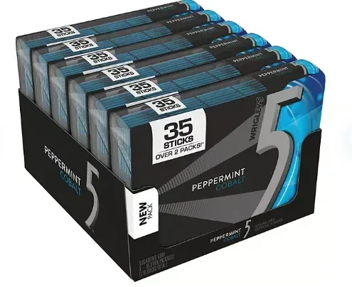 Wrigley's 5 Peppermint Cobalt Gum, 35 pcs., 6 pk. - Image 6