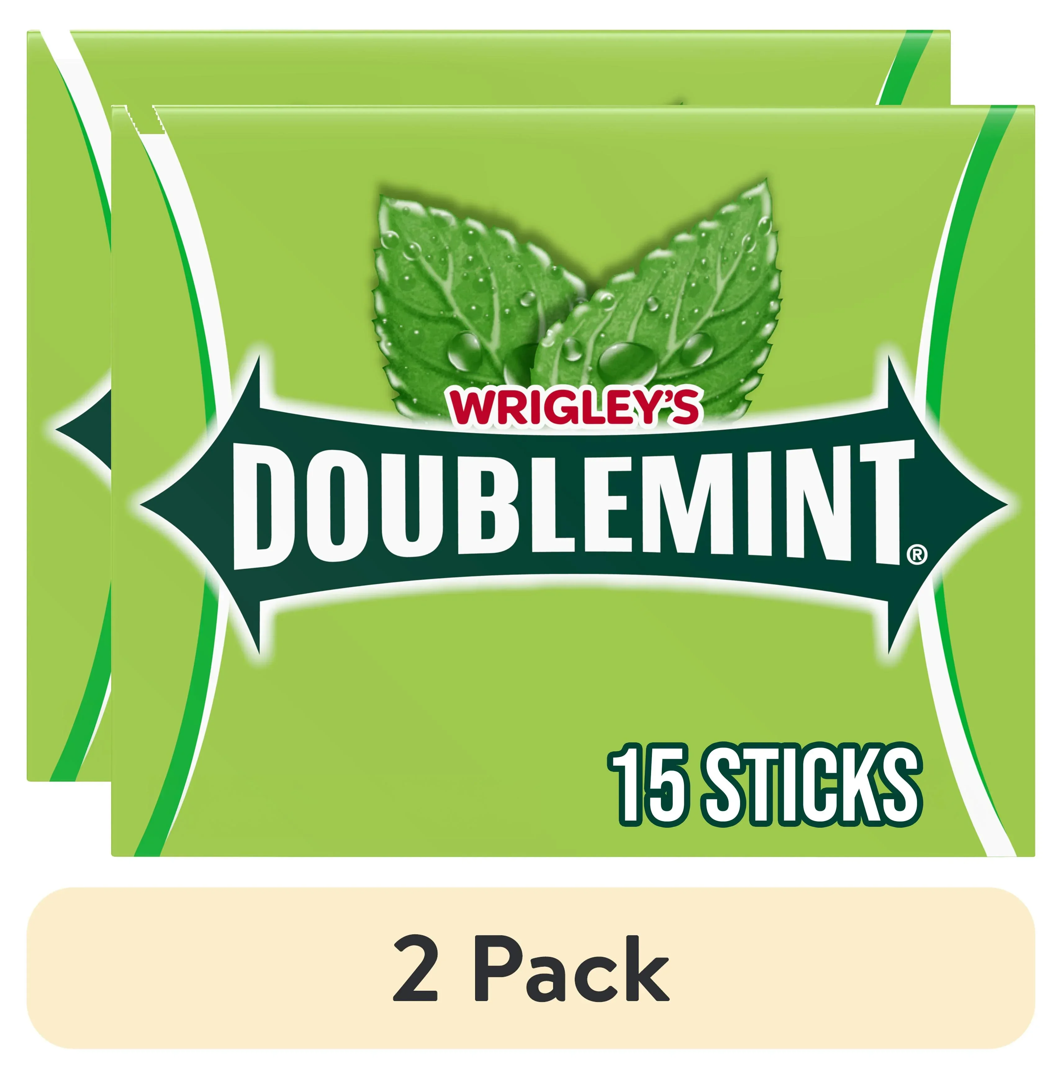 Wrigley's Doublemint Mint Gum Chewing Gum - 15 Pieces Pack - Image 9