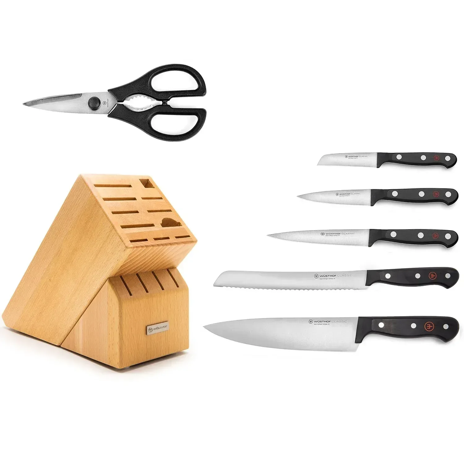WÜSTHOF Gourmet 7-Piece Knife Block Set - Image 2