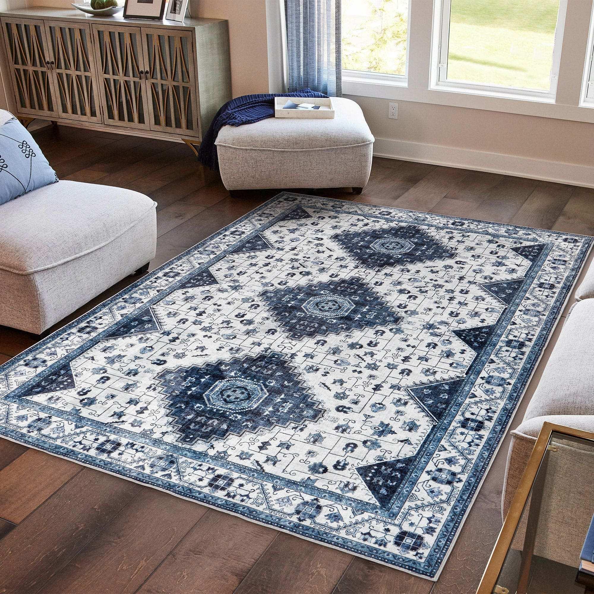 Wyatt & Ash Washable Indoor Area Rug, Cyrus 9' x 12' - Image 2