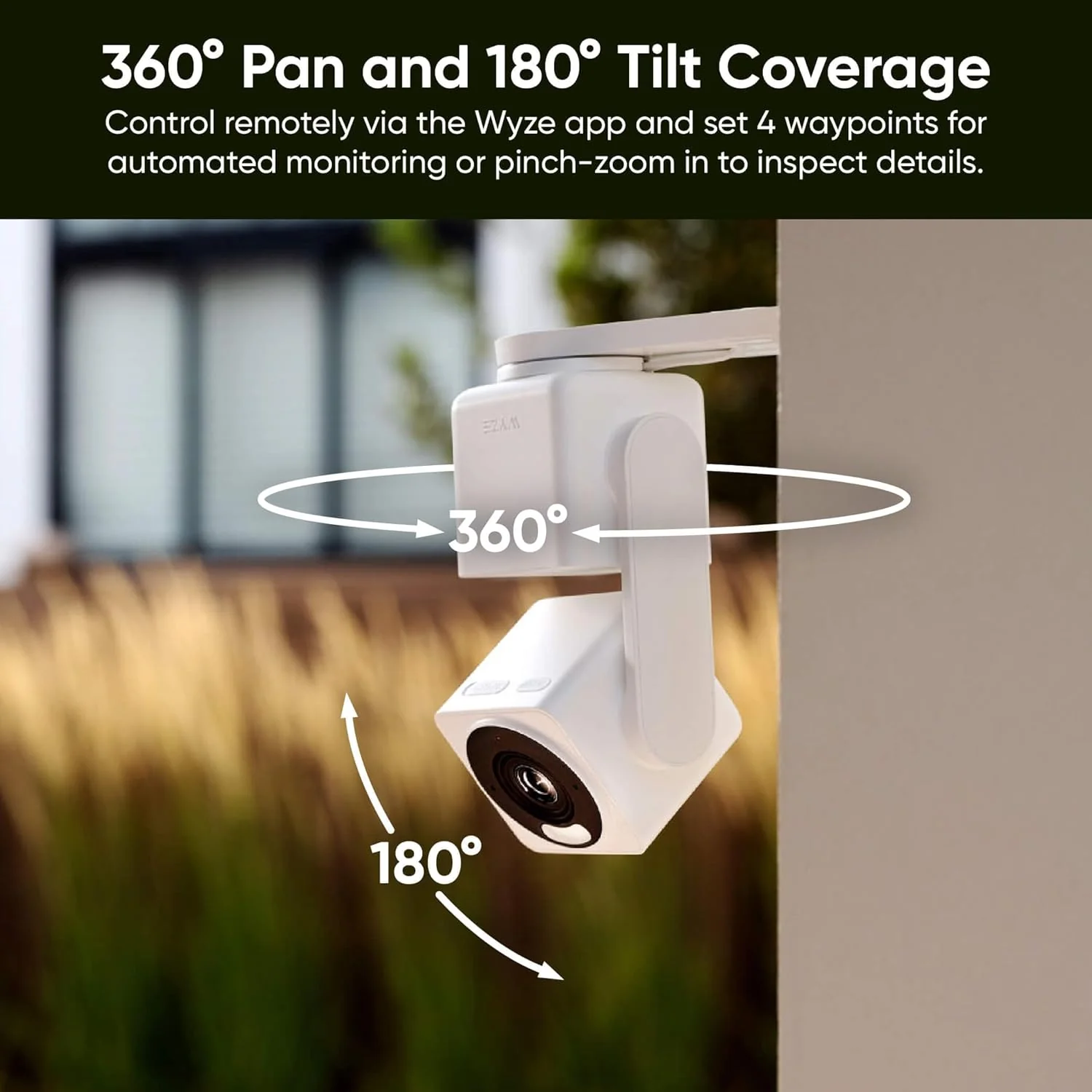 Wyze Cam Pan v4 4K Smart Security Camera, AI Indoor/Outdoor Camera with Color Night Vision, Pan/Tilt/Zoom, Voice Assistant Compatibility - Image 4