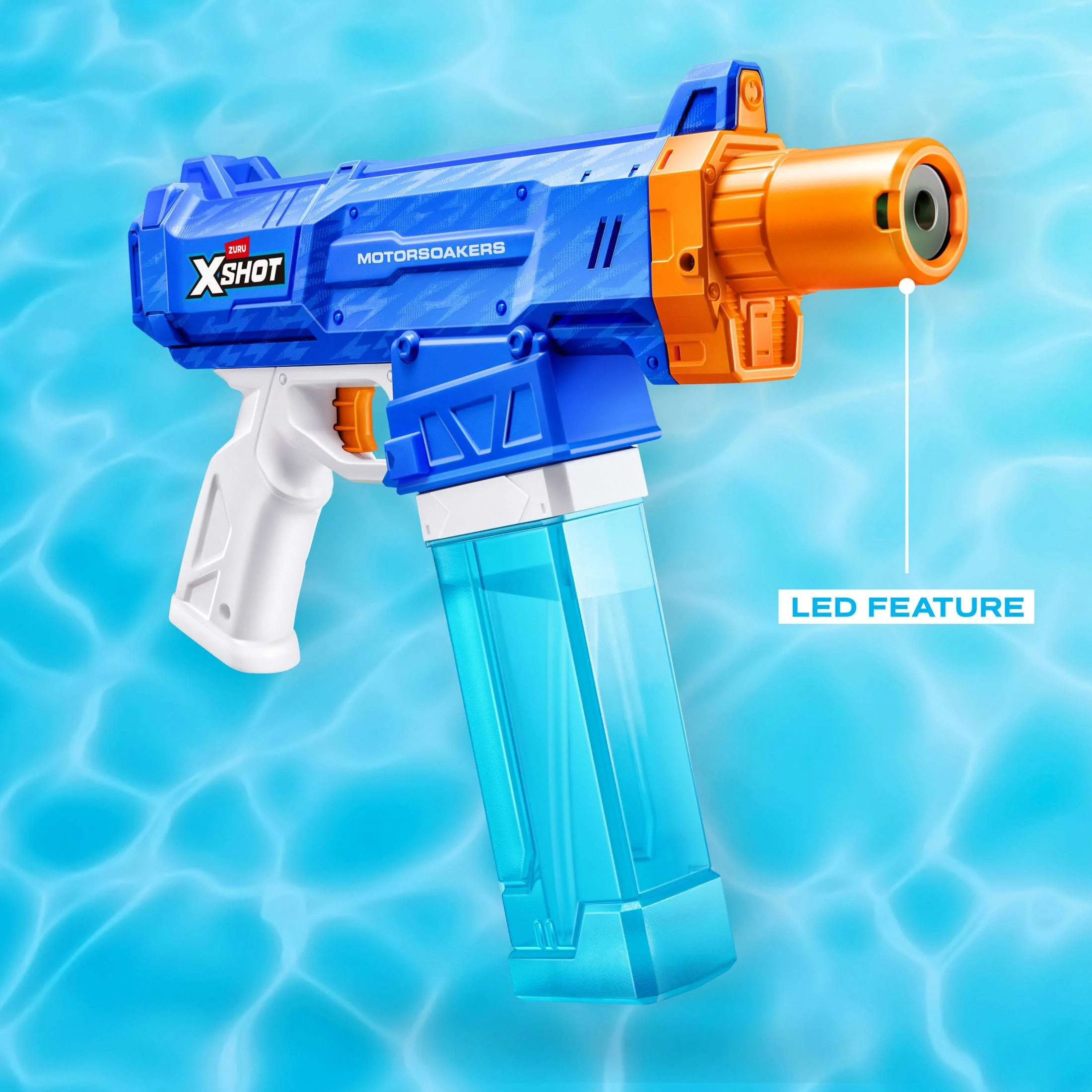 XSHOT Water Turbo Stream Motor Soaker (23ft Range) Motorized Outdoor Water Blaster by ZURU for Kids, Teens & Adults Ages 8+ - Image 5