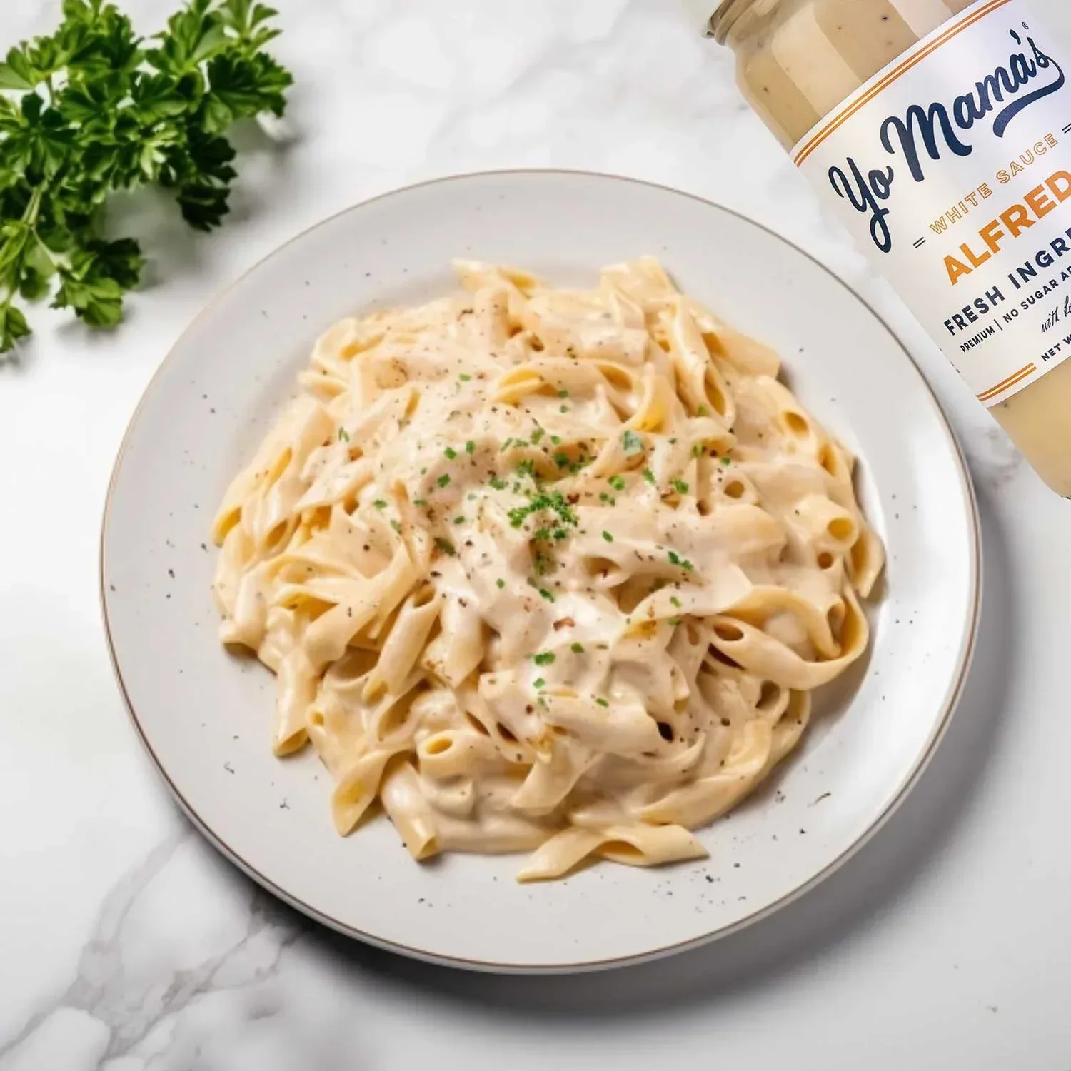 Yo Mama's Low-Carb No Sugar Added Alfredo Sauce, 16 oz., 3 pk. - Image 5