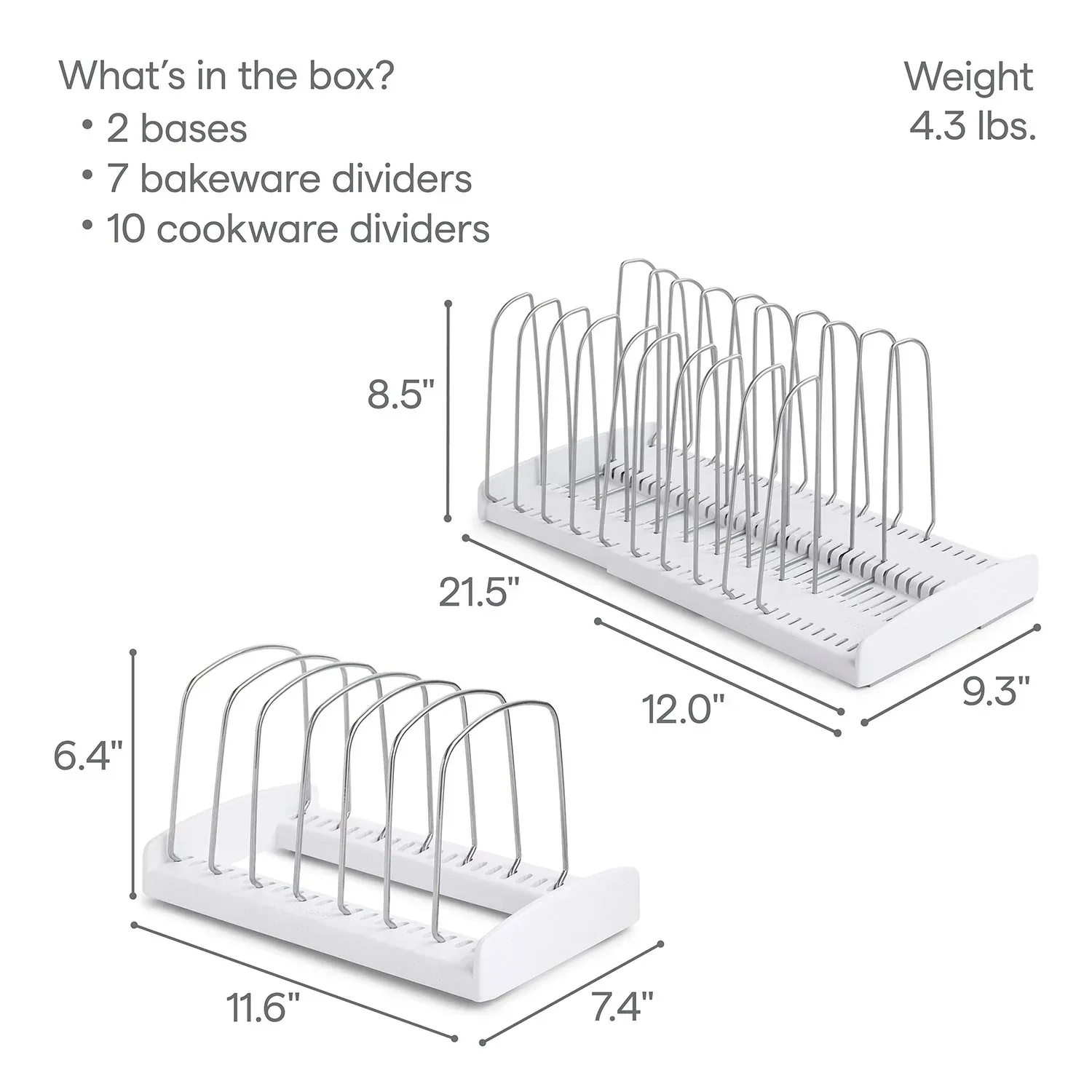 YouCopia Cookware and Bakeware Organizer, 2-Piece Set - Image 6