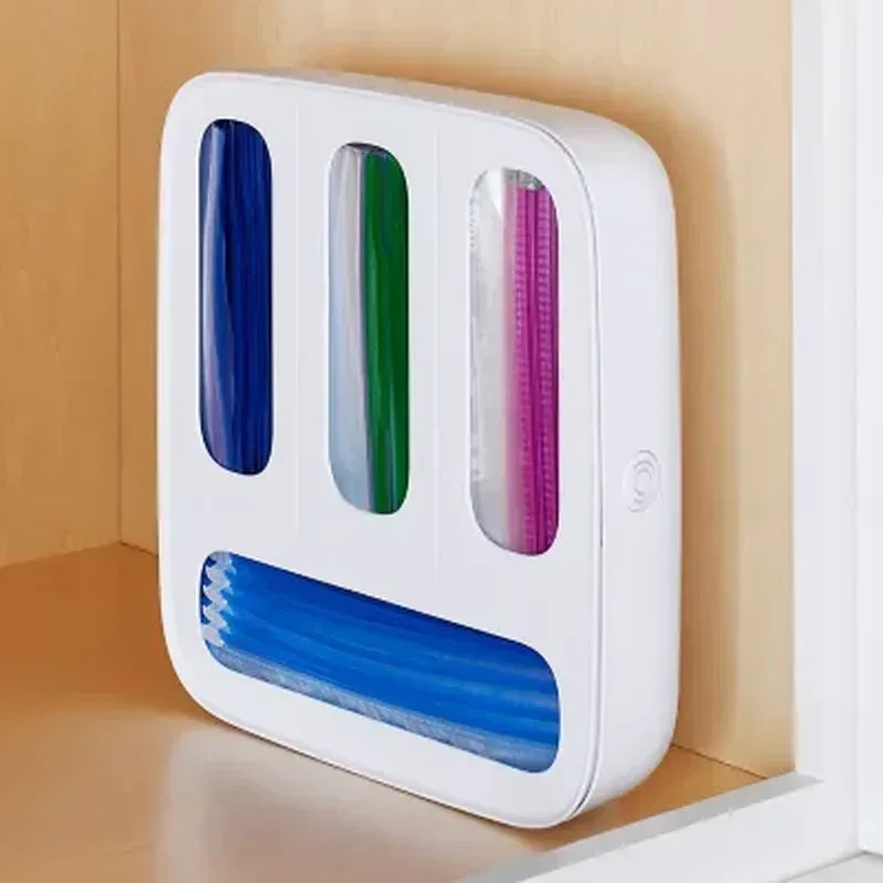 Youcopia Storabag Food Bag Dispenser, Family Size 4-Slot, Plastic Sandwich Bags Drawer Organizer for Kitchen Storage - Image 10