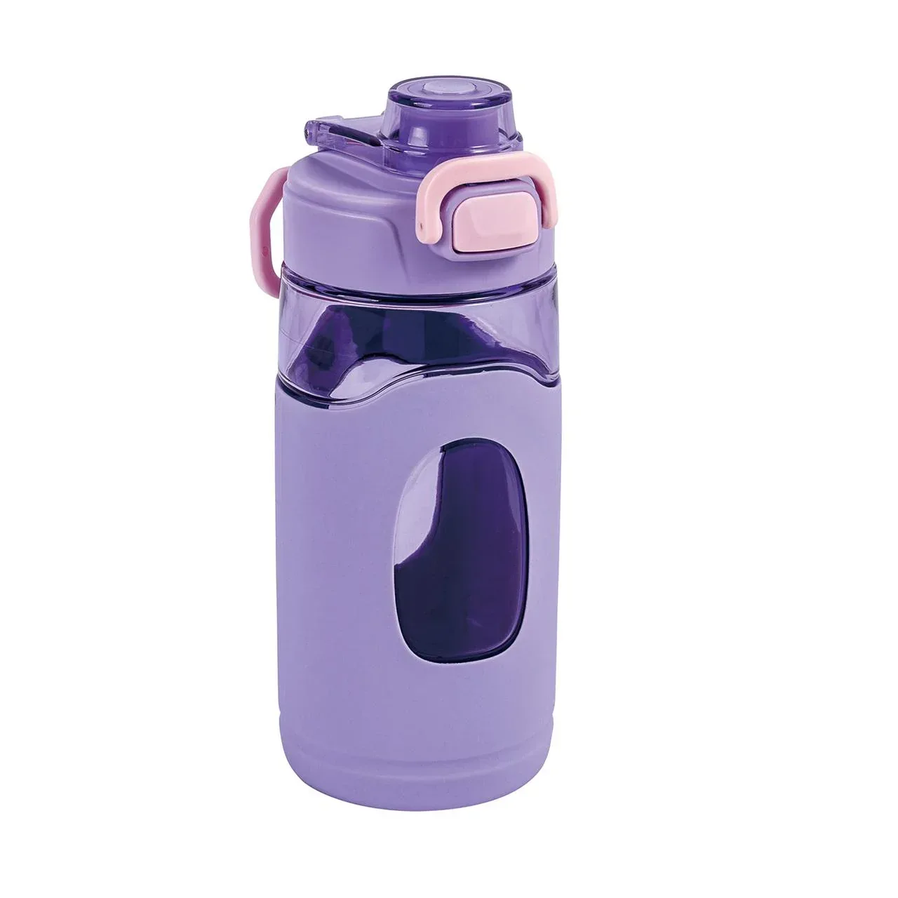 Your Zone 16 Fluid Ounces Water Bottle, Blue, Tritan, Silicone Sleeve, No Straw, Reuseable - Image 6