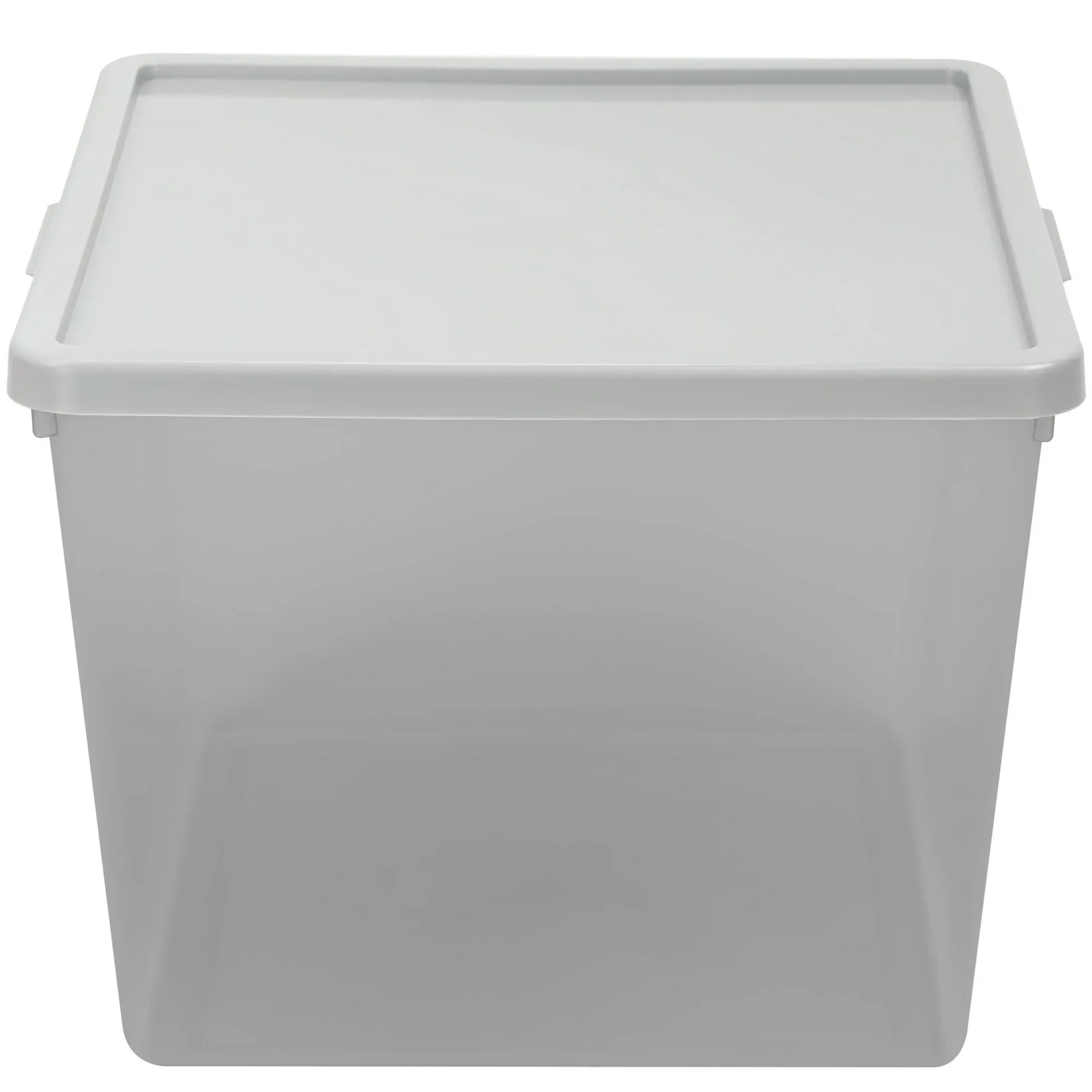 Your Zone Kids Large Plastic Stacking Storage Bin with Lid, 12 in x 12.4 in x 9.4 in - Image 12