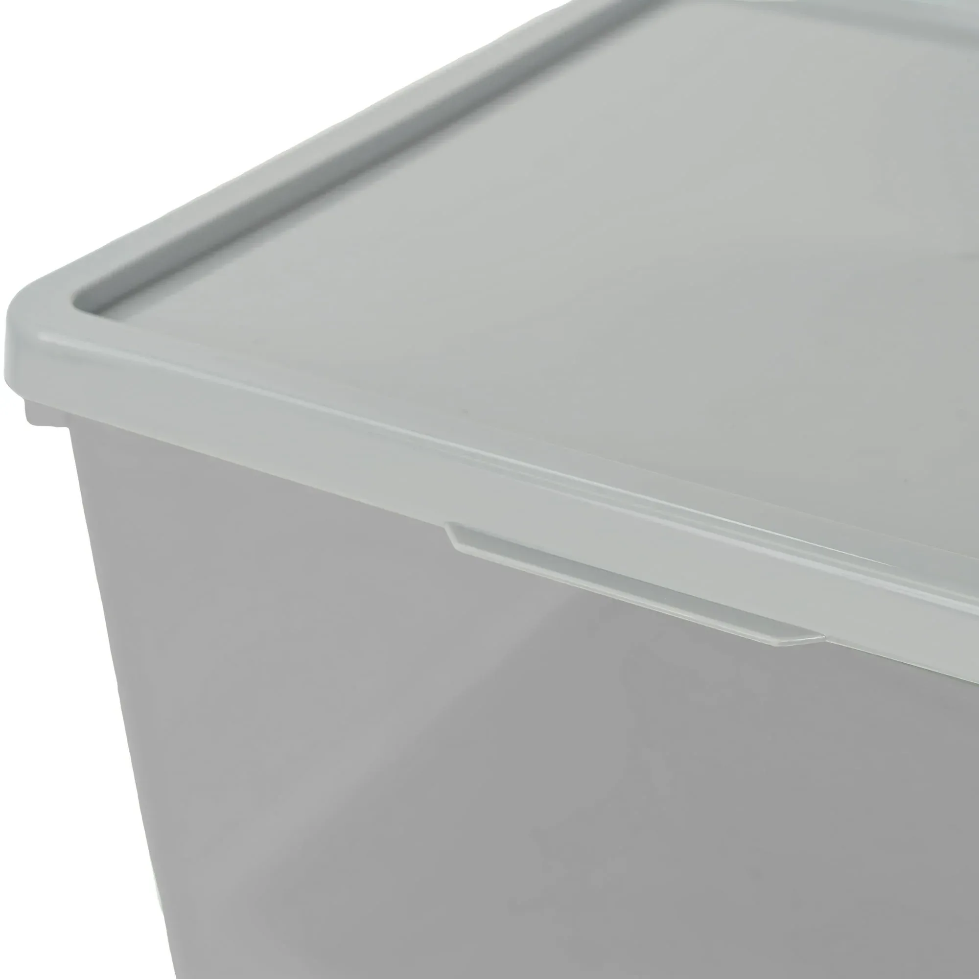 Your Zone Kids Large Plastic Stacking Storage Bin with Lid, 12 in x 12.4 in x 9.4 in - Image 13