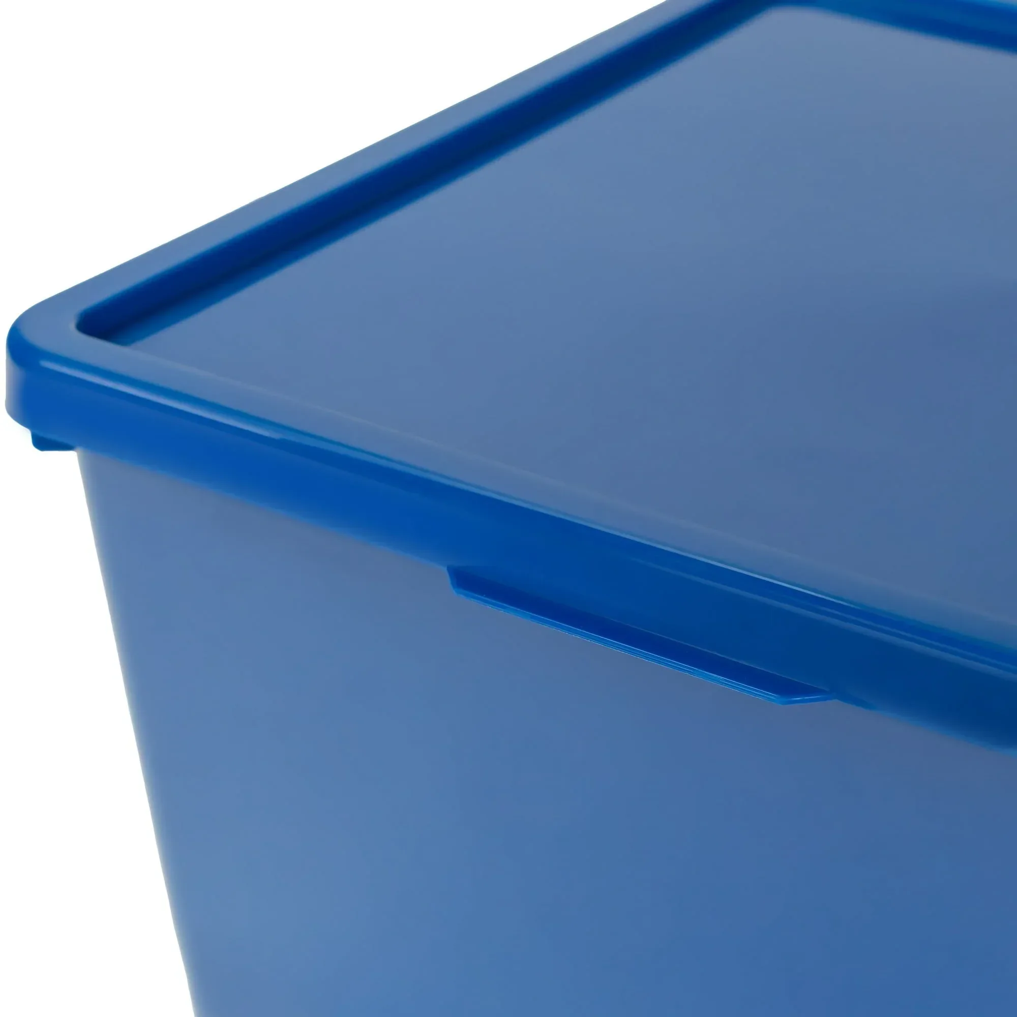 Your Zone Kids Large Plastic Stacking Storage Bin with Lid, 12 in x 12.4 in x 9.4 in - Image 6