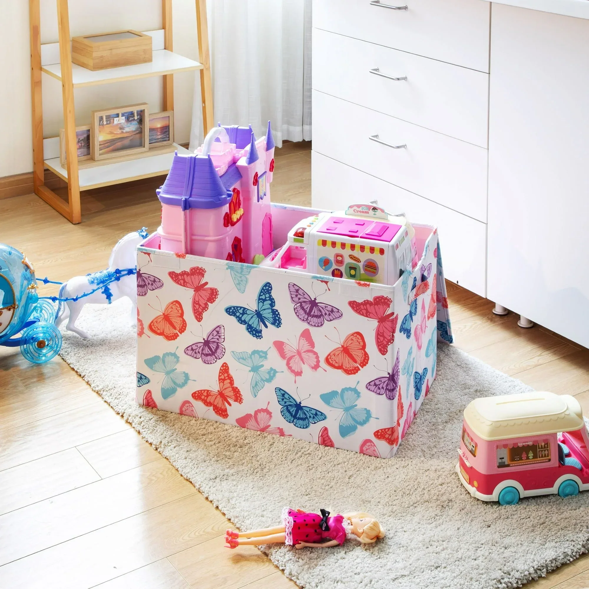 Your Zone Kids Pattern Collapsible Toy Storage Trunk, 24 in x 14.8 in x 15 in - Image 10
