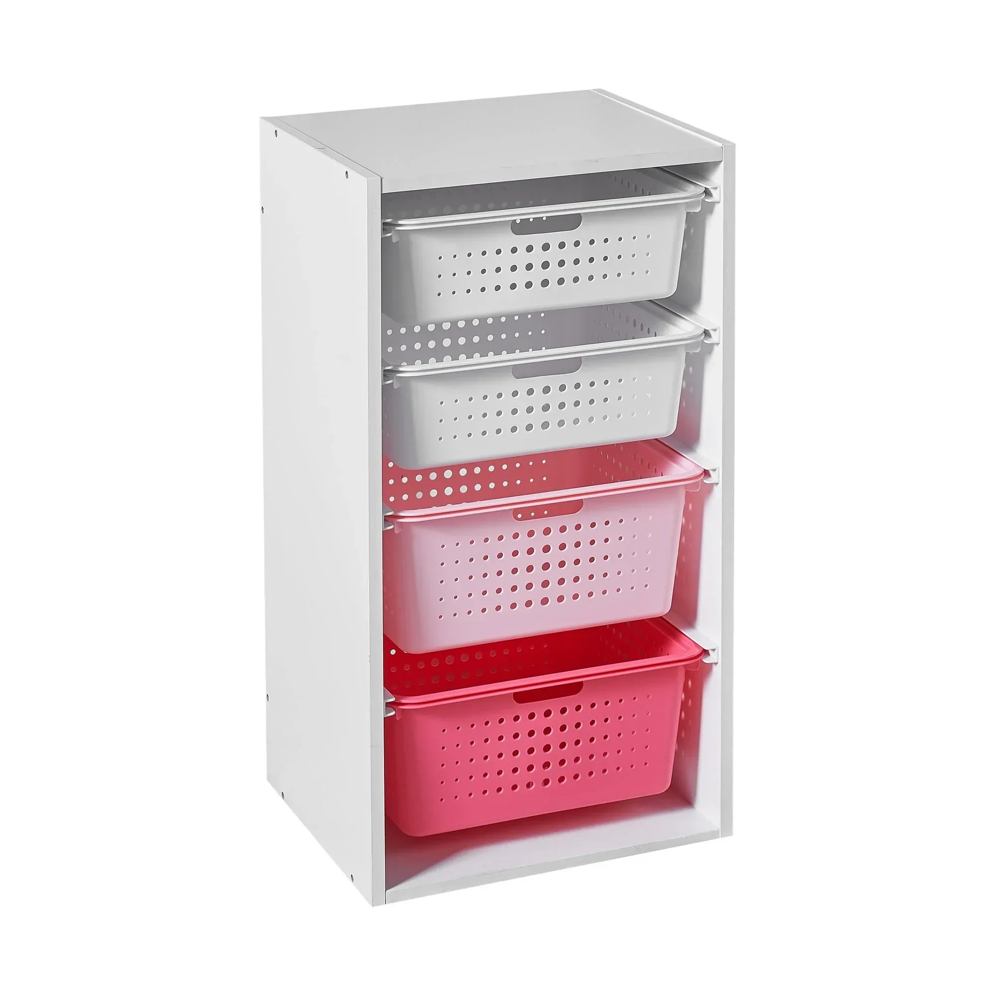 Your Zone Kids Sliding Bin Organizer with 4 Storage Bins - Image 11