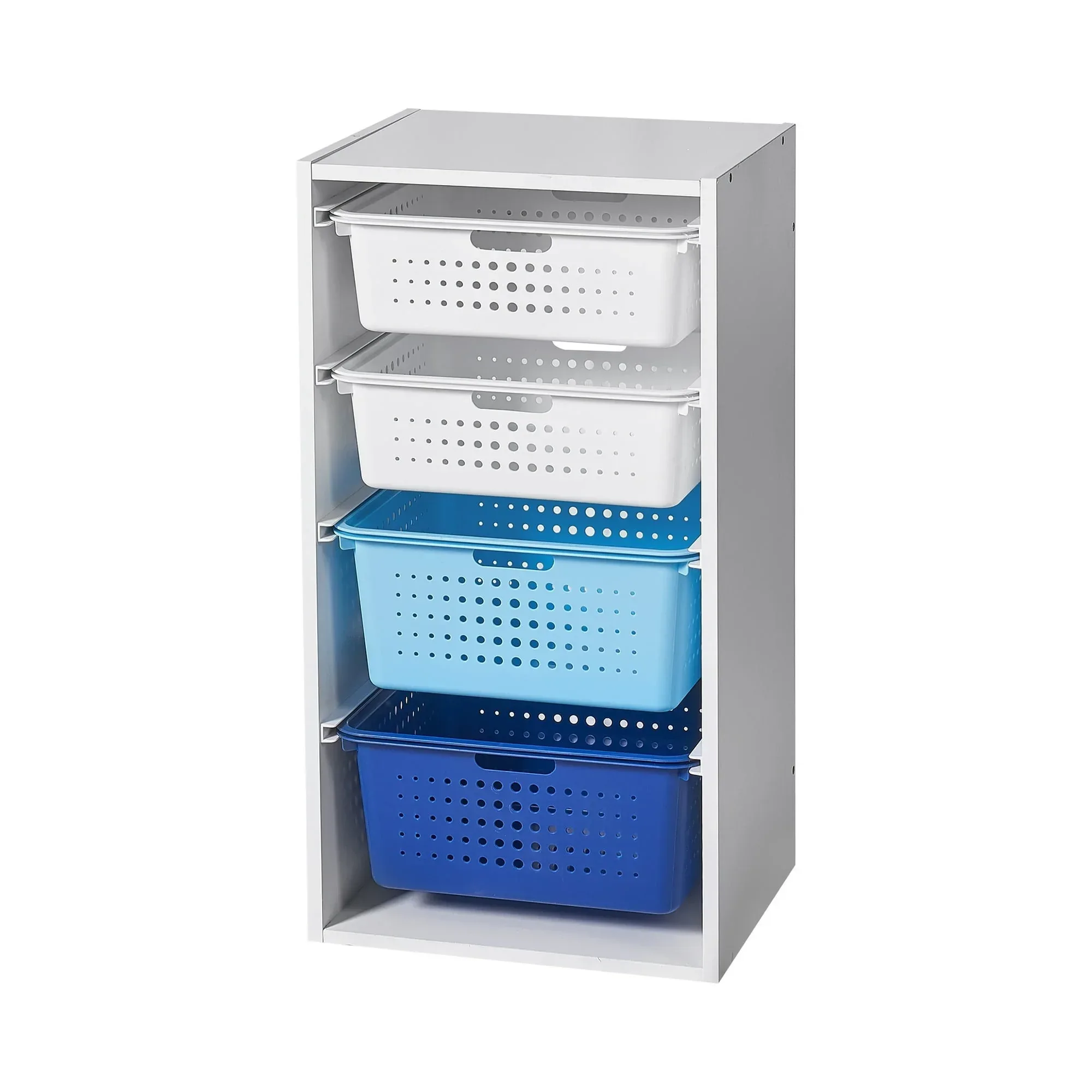Your Zone Kids Sliding Bin Organizer with 4 Storage Bins - Image 8