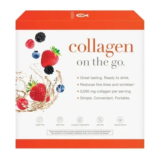 youtheory Collagen Liquid, Berry Flavor, 30 Packets - Image 2