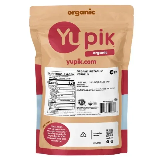 Yupik Organic Pistachio Kernels, 2.2 lbs, 2-pack - Image 2